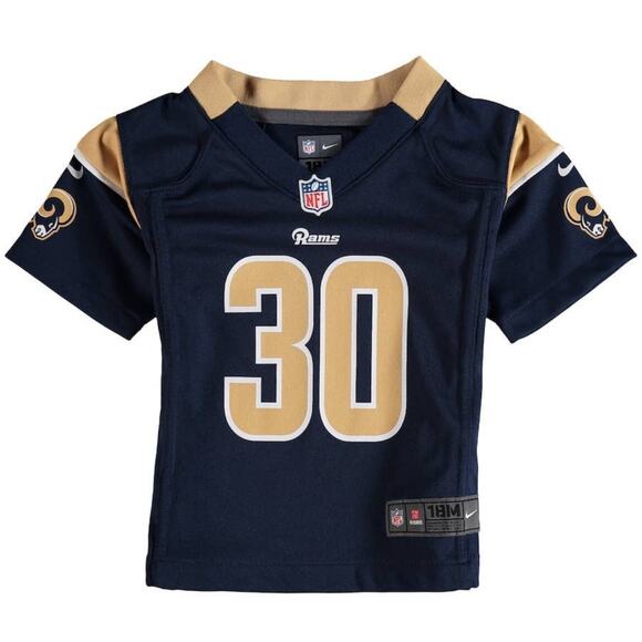 NFL Infant Los Angeles Rams Todd Gurley II Nike Navy Game Jersey 18 Months - Picture 2 of 3